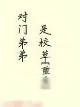《对门弟弟是校草[重生]》小说封面