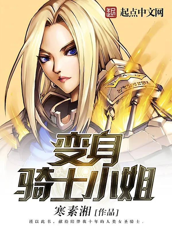 《变身骑士小姐》小说封面