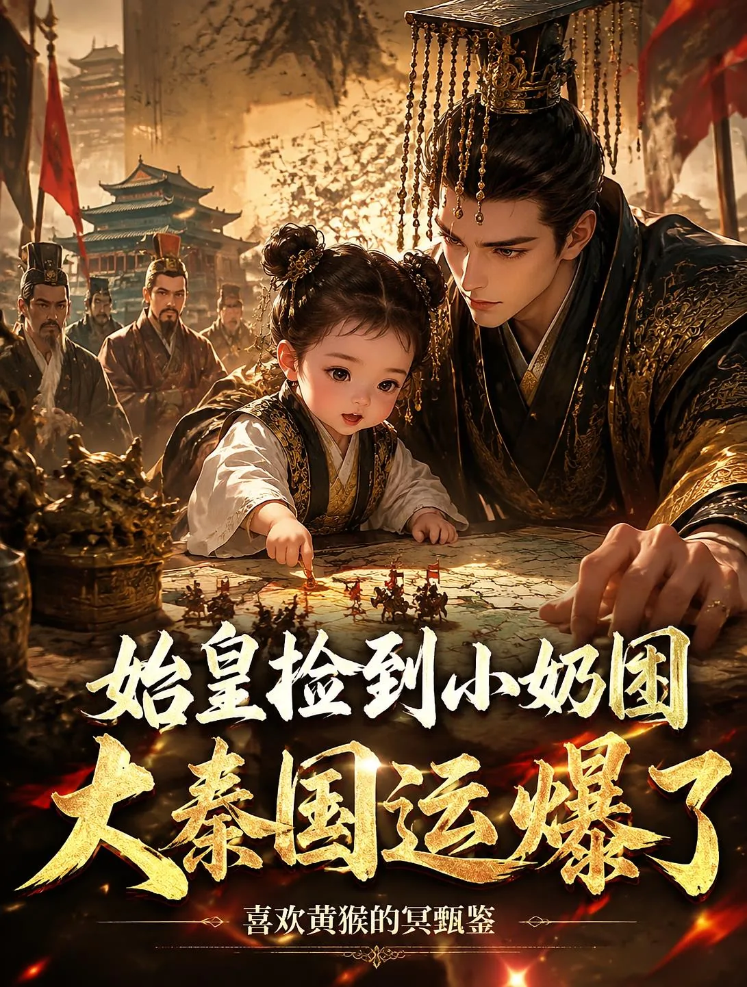 《始皇捡到小奶团,大秦国运爆了》小说封面