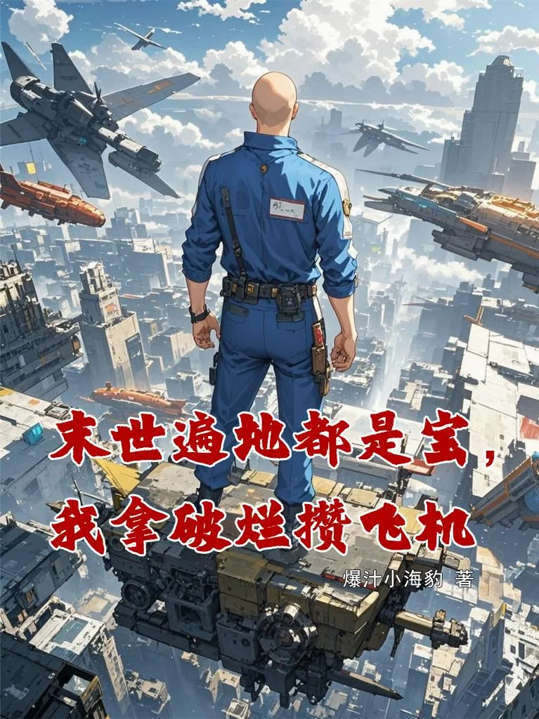 《末世遍地都是宝，我拿破烂攒飞机》小说封面