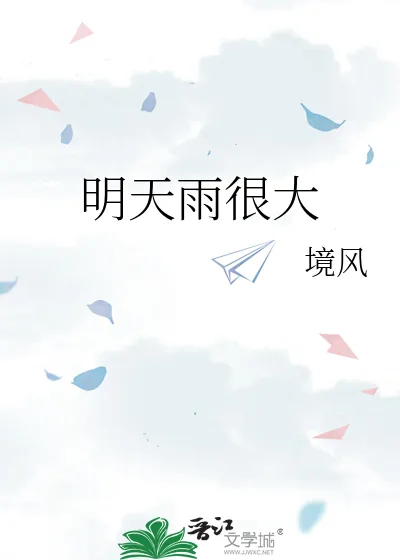 《明天雨很大》小说封面